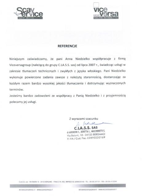 Referencje viceversagroup